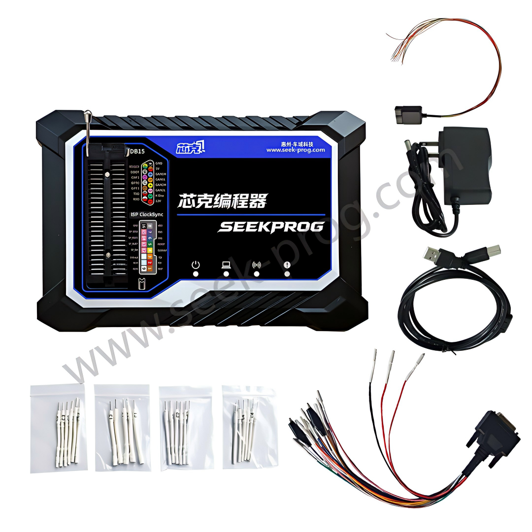 SeekProg Chip Programmer – Supports over 15,000 chips and JTAG/SPI/I2C/BDM/SWD protocols, ideal for automotive ECU tuning, programming, immobilizer key matching and fault repair