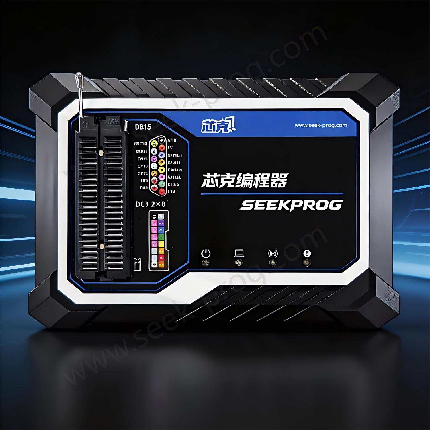 SeekProg Chip Programmer – Supports over 10,000 chips and JTAG/SPI/I2C/BDM/SWD protocols, ideal for automotive ECU tuning, programming, immobilizer key matching and fault repair