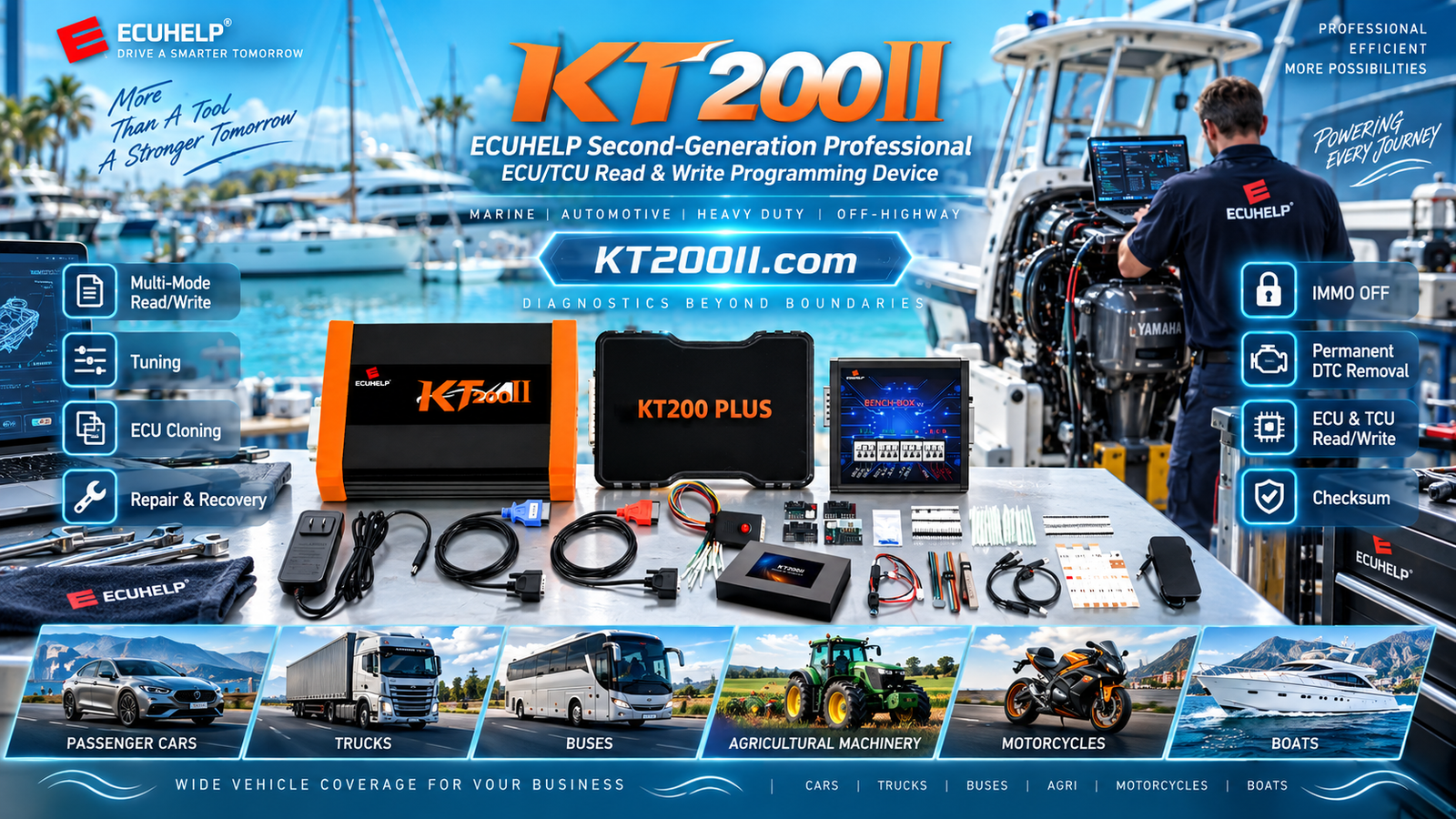 Technician adjusting Windows display scaling for ECU programming software