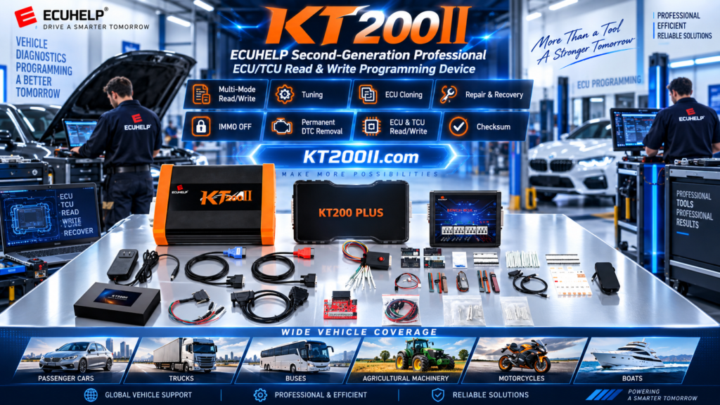 Technician managing Windows notifications before ECU programming