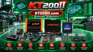 Automotive ECU crystal oscillator and clock circuit inspection on an electronic control unit printed circuit board using professional diagnostic equipment