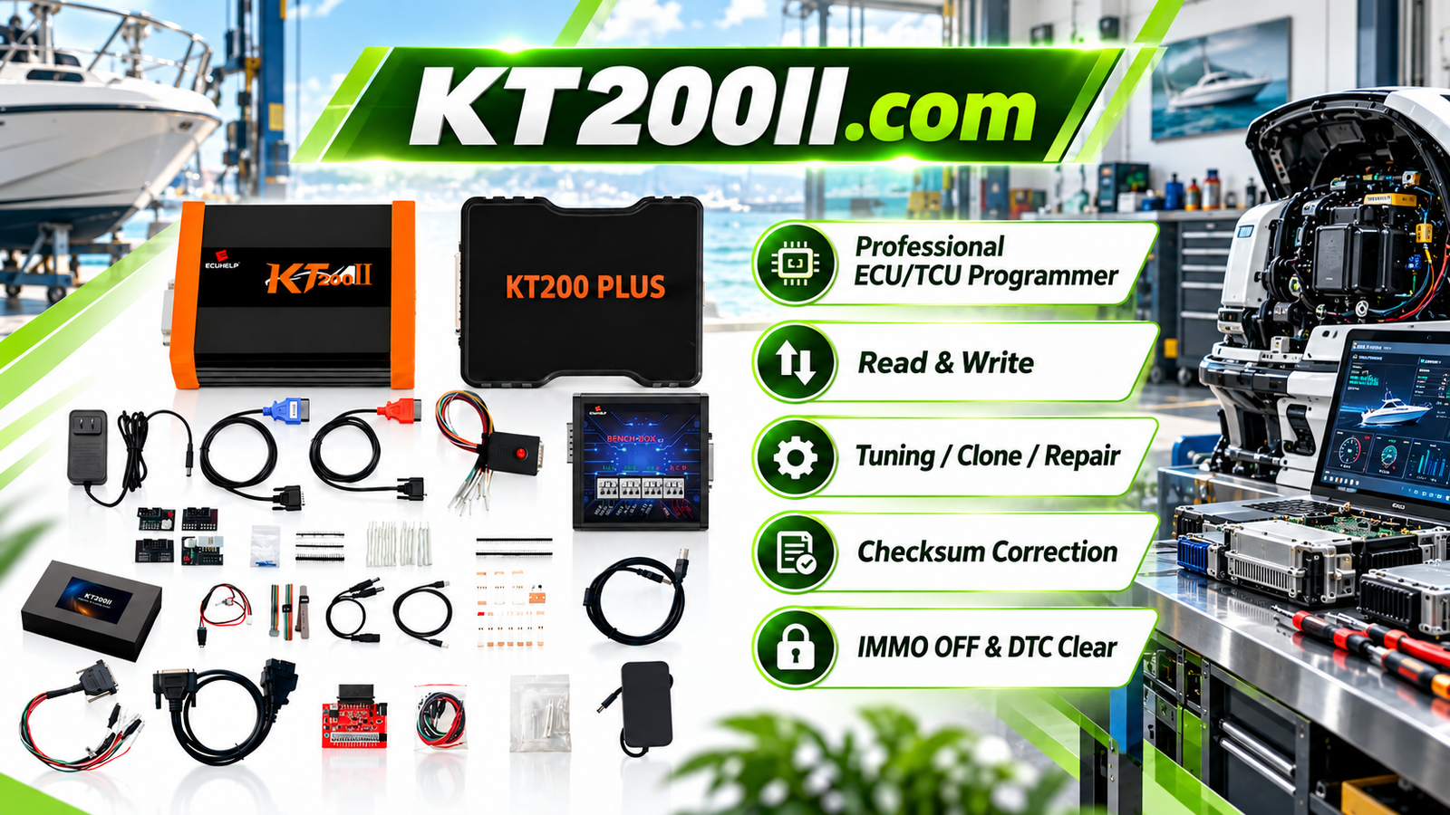 ECU memory reading and programming process using professional automotive ECU tools